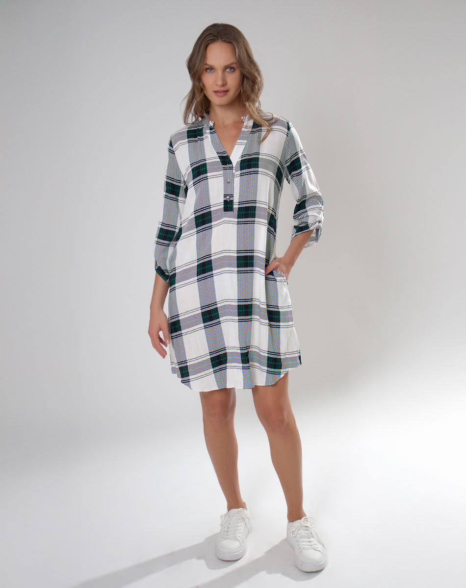 Vestido Camisero de Cuadros
