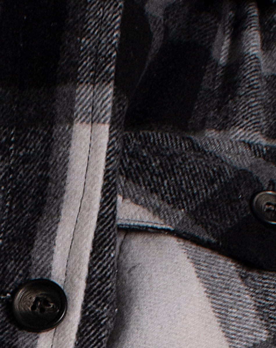 Camisa Larga de Cuadros