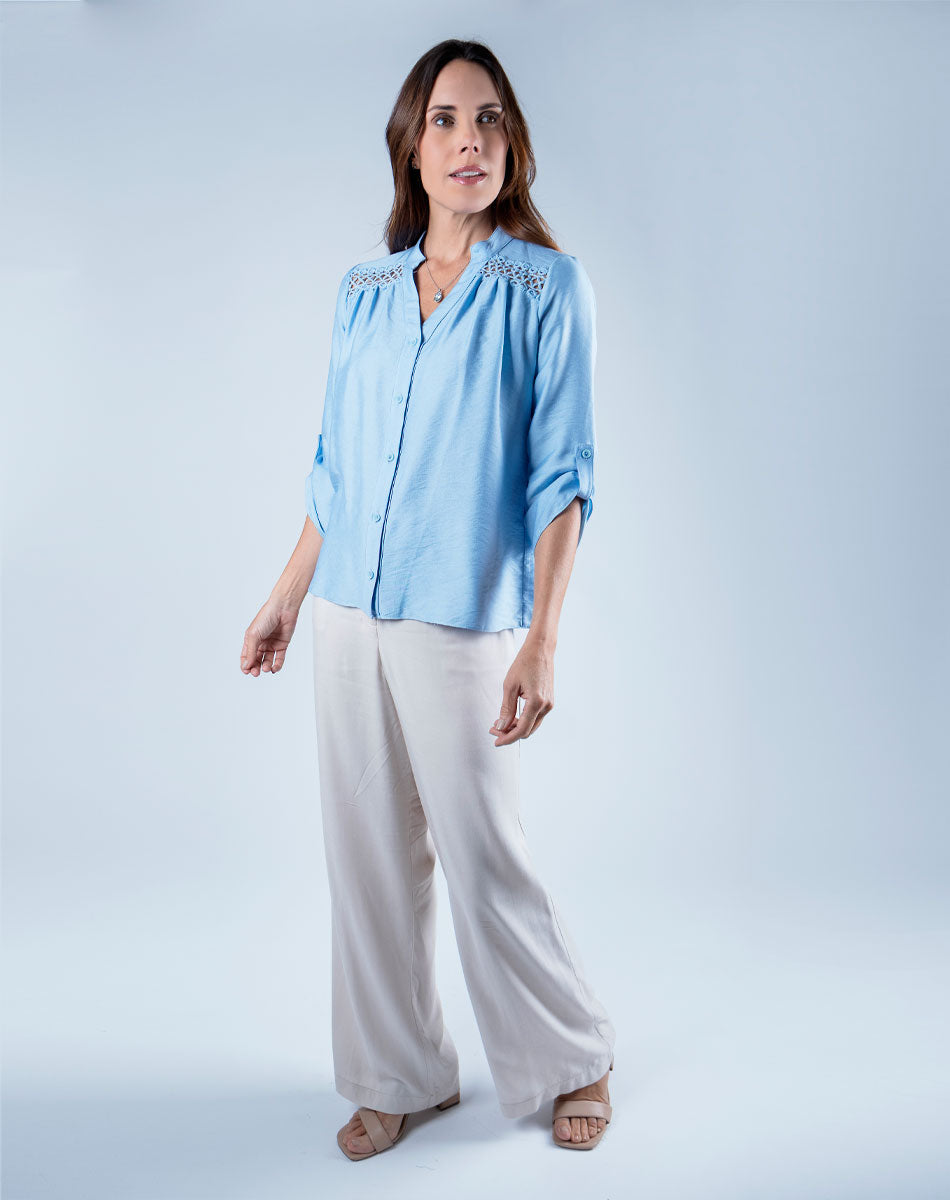 Blusa Cuello Mao