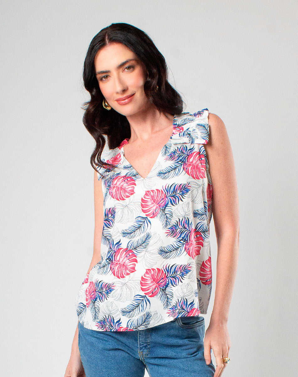 Blusa Ligera con Estampado