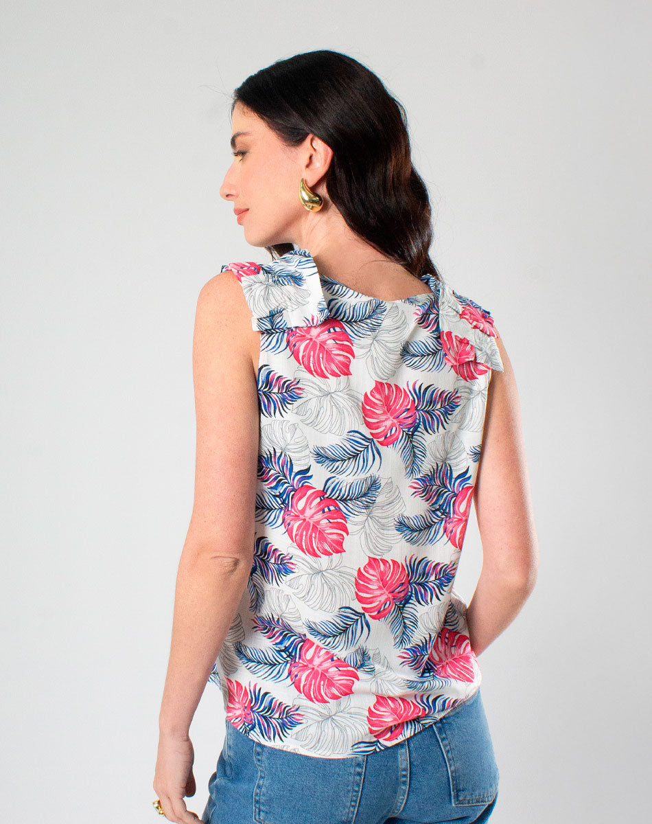 Blusa Ligera con Estampado