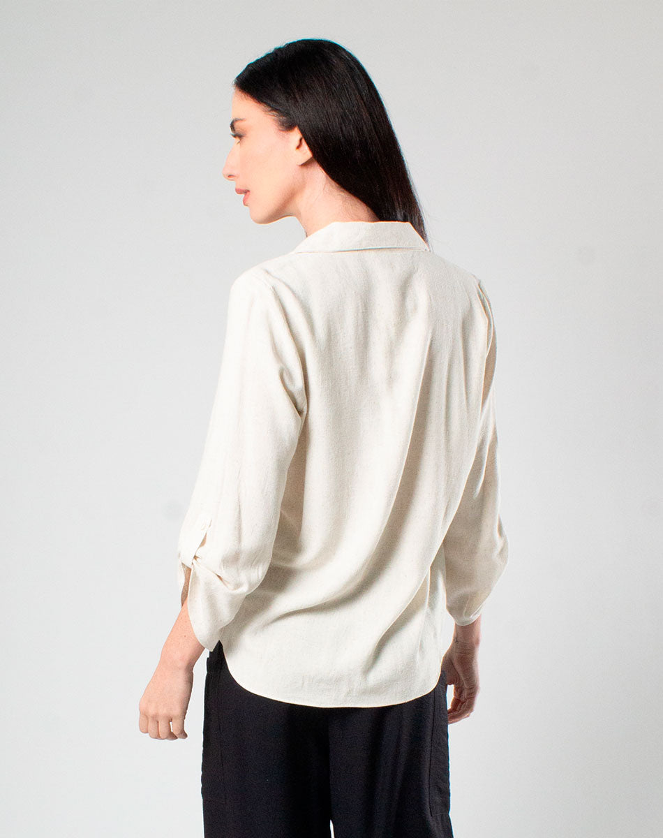 Blusa Cuello Camisero