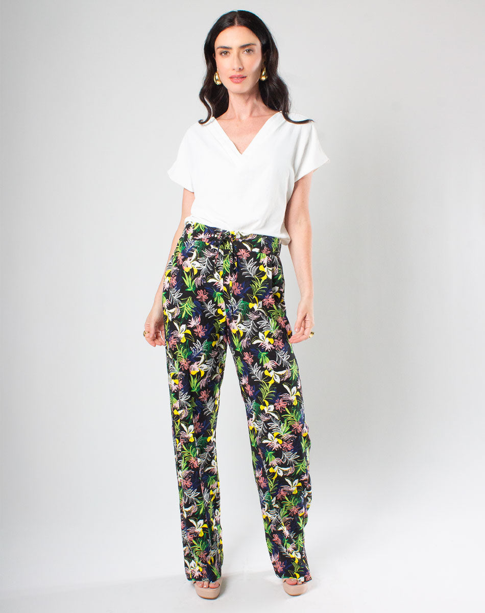 Pantalón con Estampado Floral