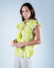 Blusa Cuello Lechuga