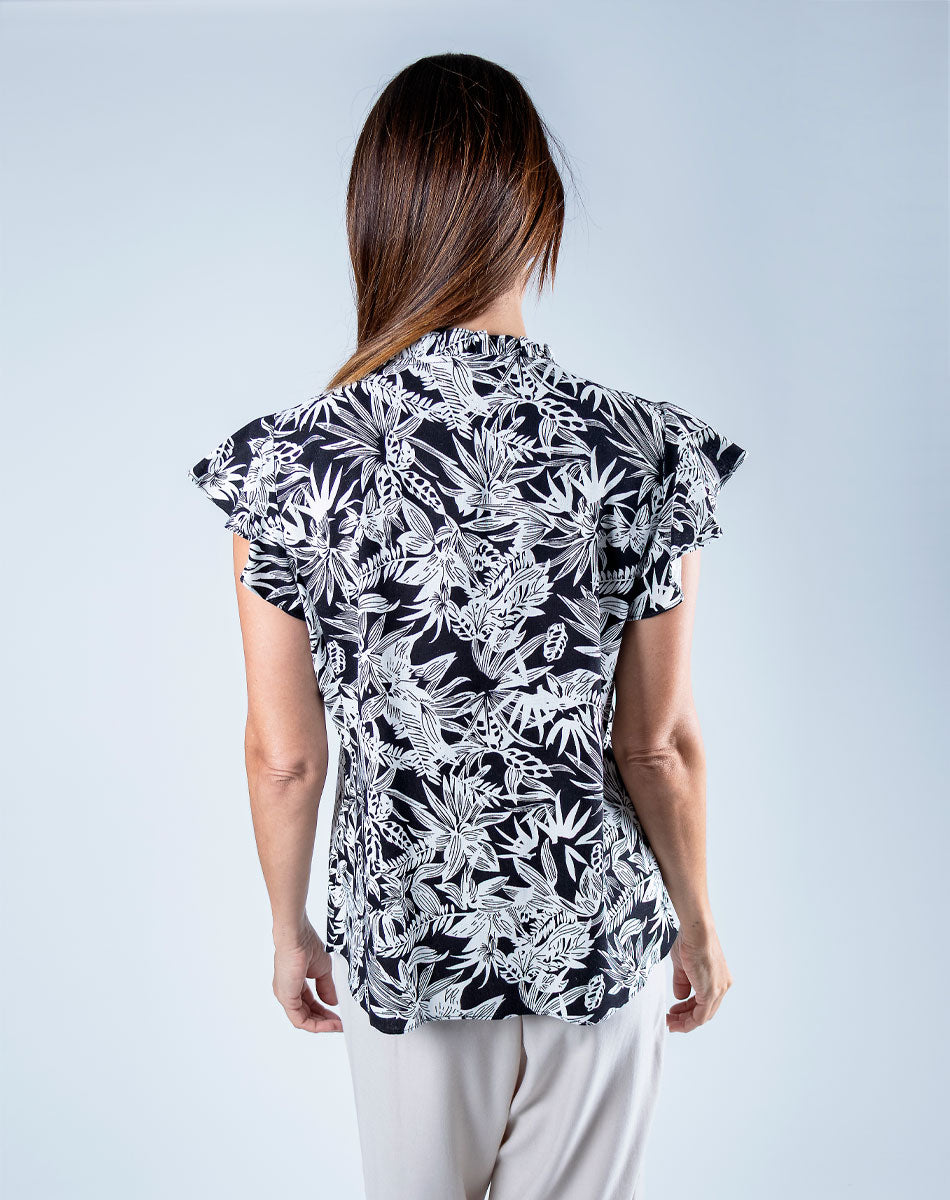 Blusa Cuello Lechuga