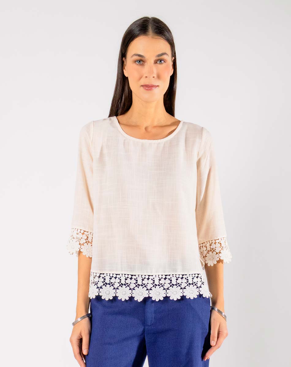 Blusa Cuello Redondo