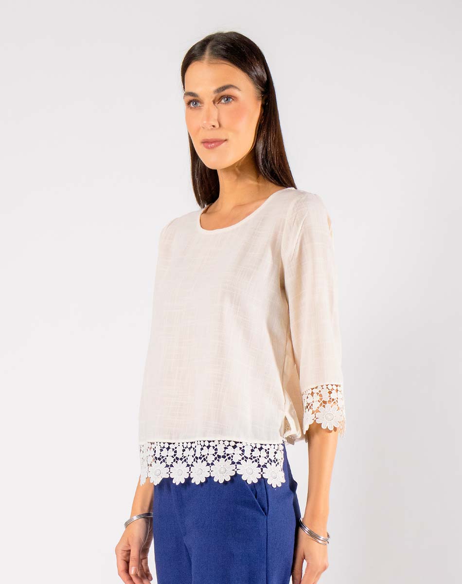 Blusa Cuello Redondo