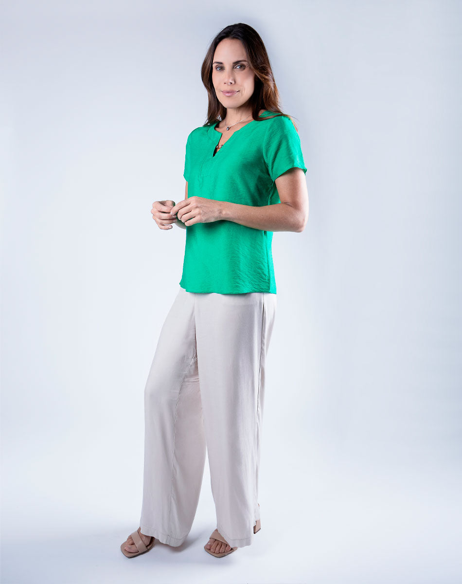 Blusa Cuello Redondo