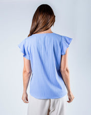 Blusa Clásica Escote Redondo