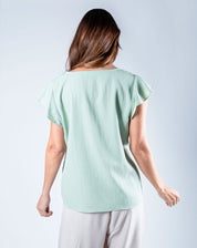 Blusa Clásica Escote Redondo