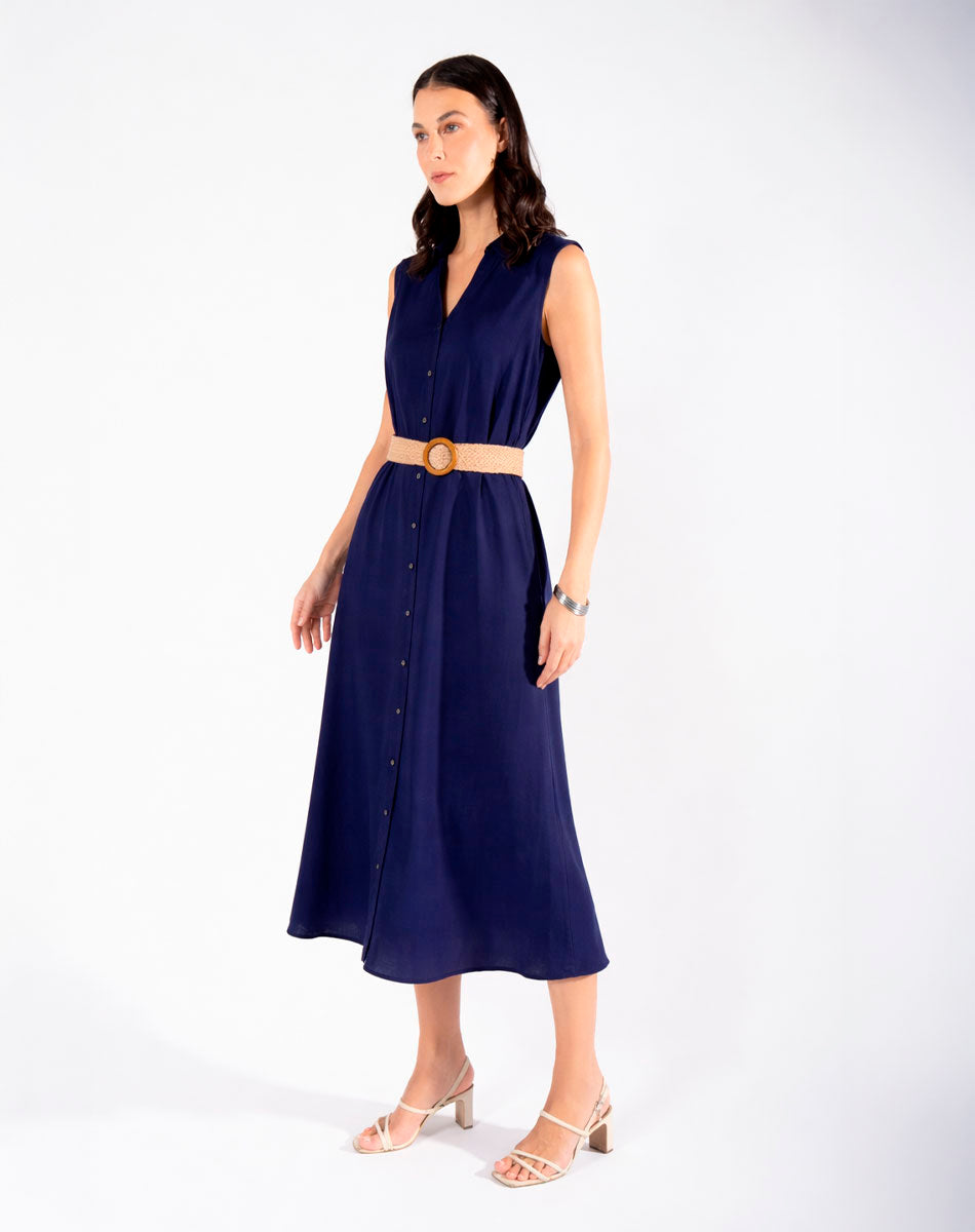 Vestido Maxi Camisero