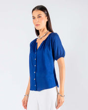 Blusa Cuello V Ligera