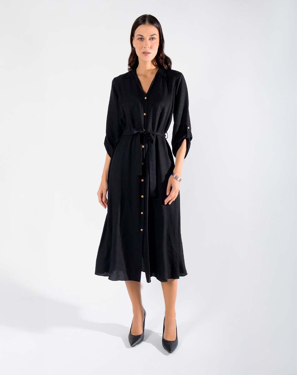 Maxi Vestido Camisero