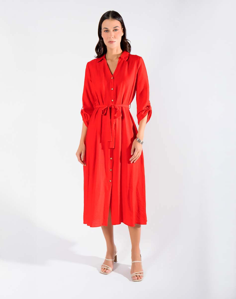 Maxi Vestido Camisero