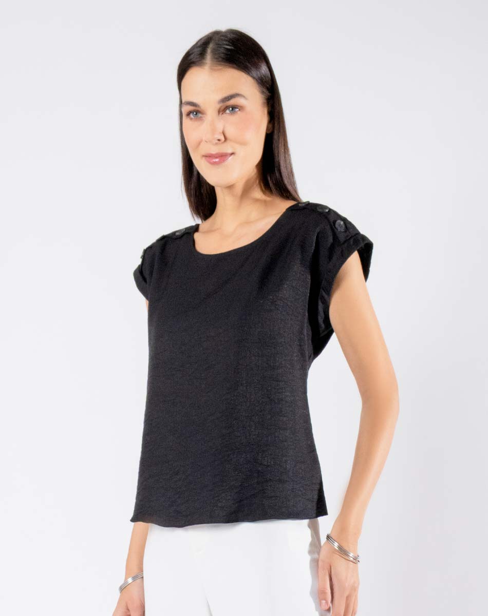 Blusa Escote Redondo