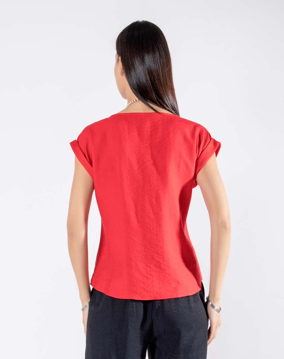 Blusa Escote Redondo