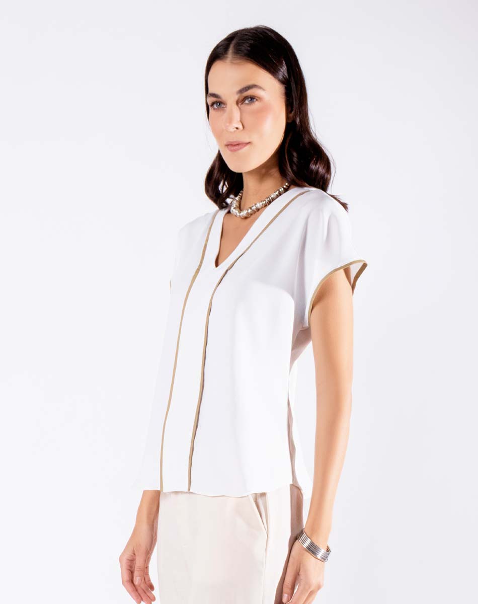 Blusa Cuello V