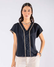 Blusa Cuello V