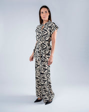 Blusa con Estampado Cuello Mao