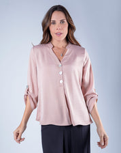 Blusa Tradicional Cuello Mao