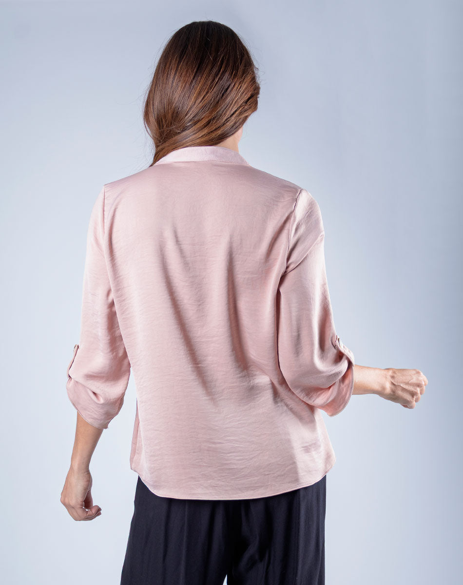 Blusa Tradicional Cuello Mao