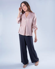 Blusa Tradicional Cuello Mao
