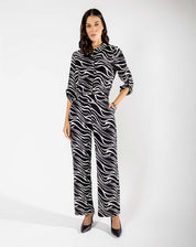 Pantalón con Estampado de Rayas