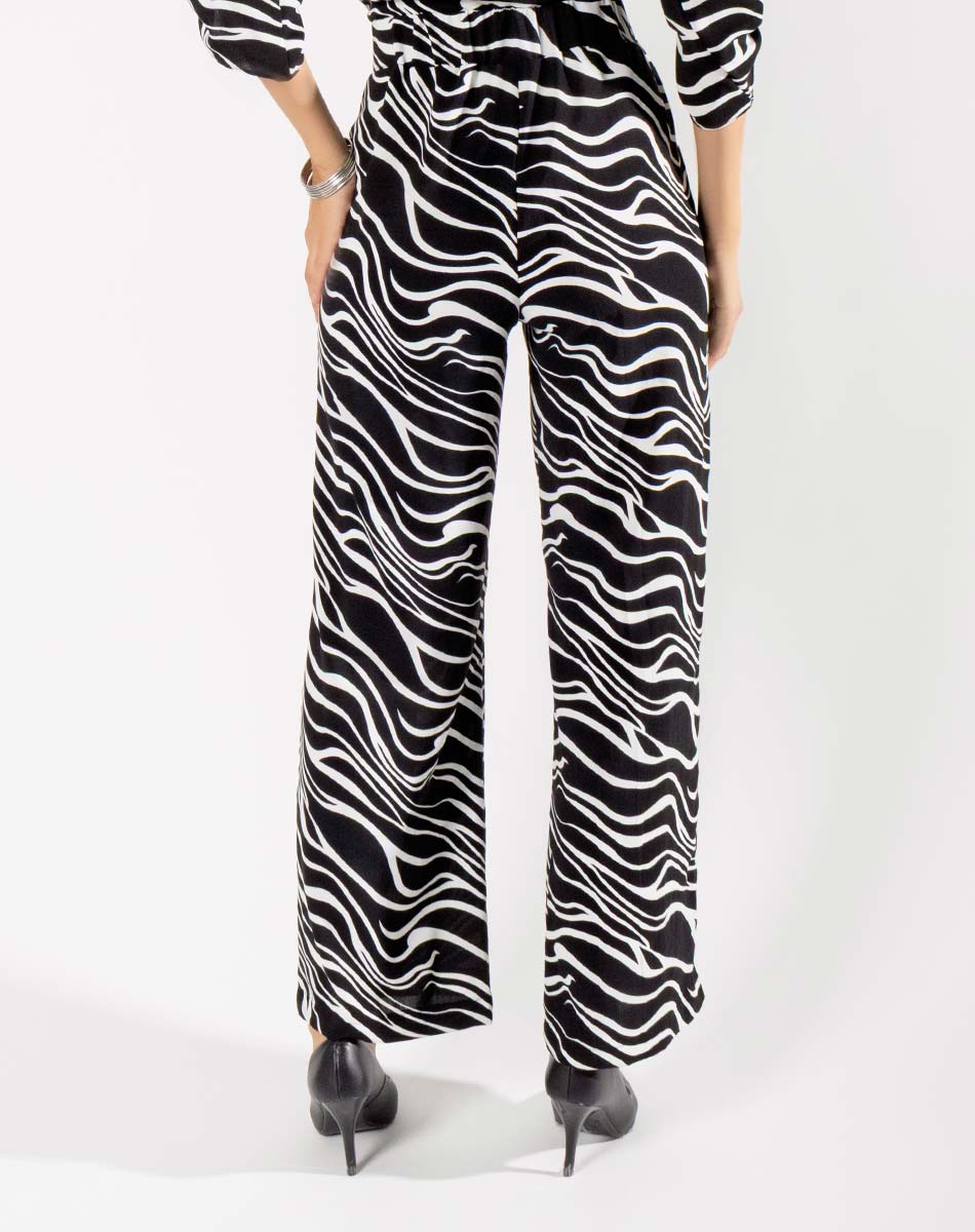 Pantalón con Estampado de Rayas