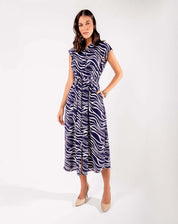 Maxi Vestido Estamapado de rayas