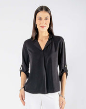 Blusa Escote Solapa
