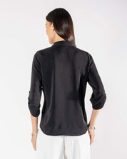 Blusa Escote Solapa
