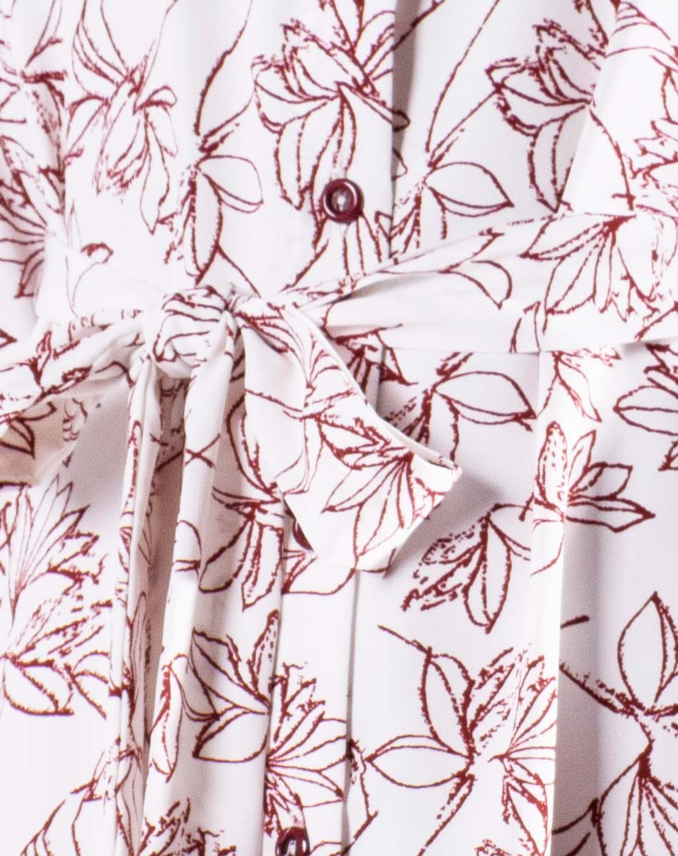 Maxi Vestido Camisero Floral