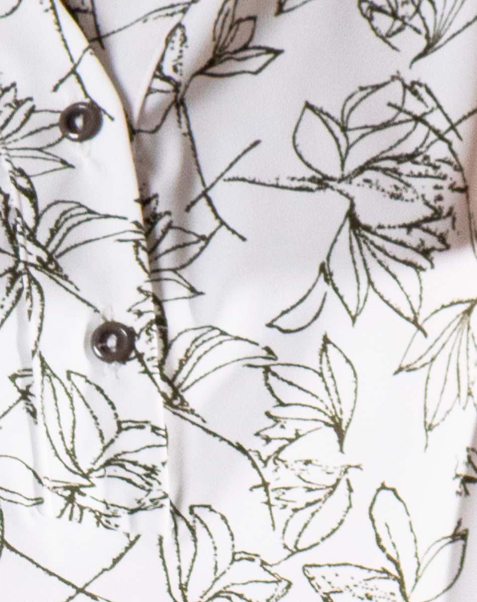 Blusa Escote V Floral