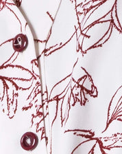 Blusa Escote V Floral