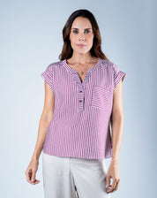 Blusa Ligera Cuello Mao
