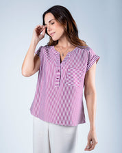 Blusa Ligera Cuello Mao
