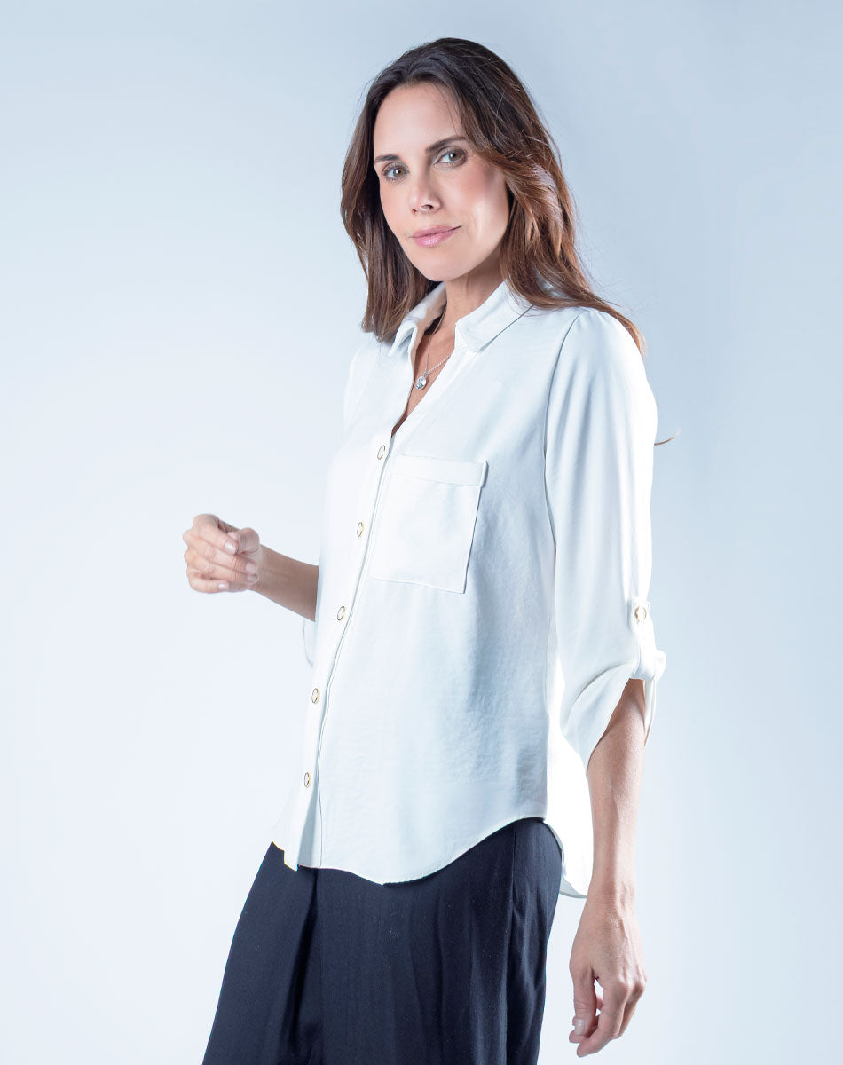 Blusa Camisera Escote V