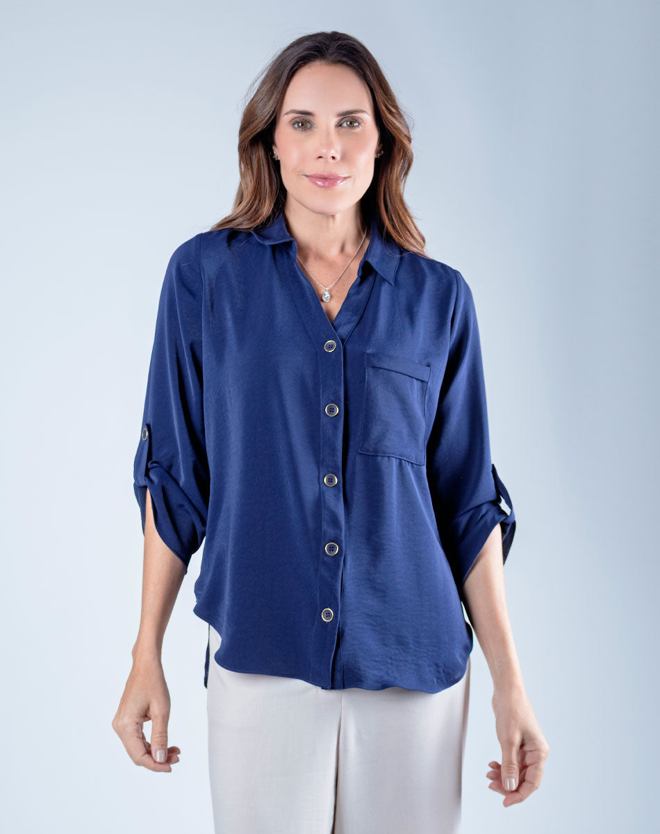 Blusa Camisera Escote V