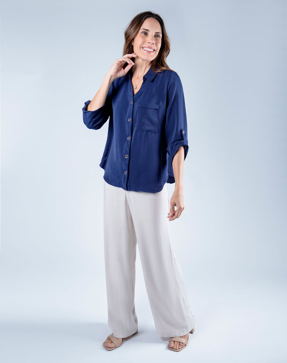 Blusa Camisera Escote V