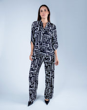 Blusa Camisera Estampada