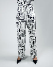 Pantalón Recto Estampado