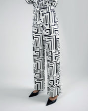 Pantalón Recto Estampado