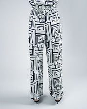 Pantalón Recto Estampado