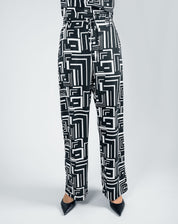 Pantalón Recto Estampado