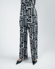 Pantalón Recto Estampado