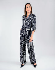 Pantalón Recto Estampado
