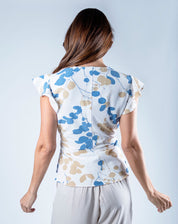Blusa Cruzada con Estampado