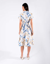 Vestido Midi Manga Corta