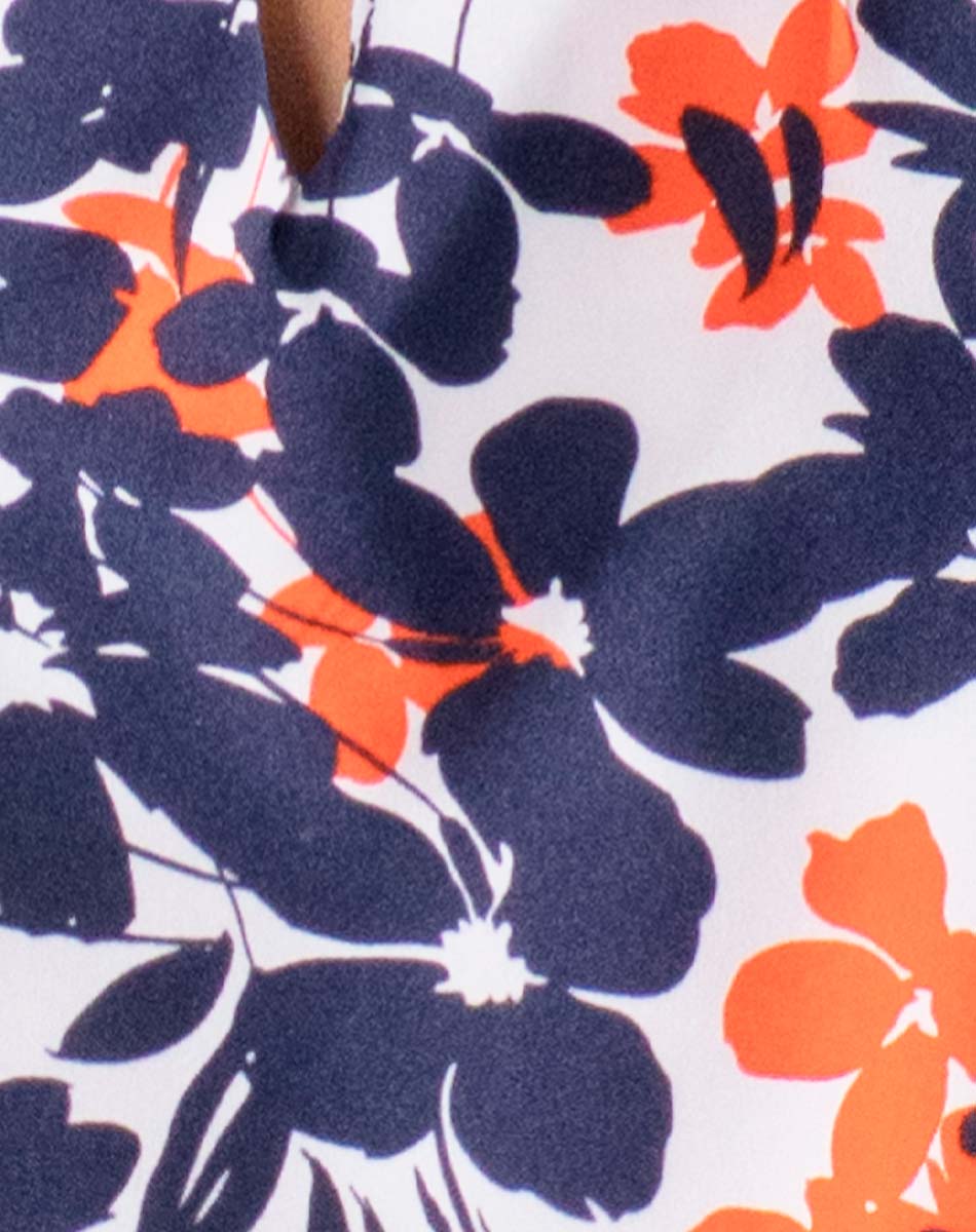 Blusa Escote V Floral