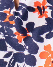 Blusa Escote V Floral